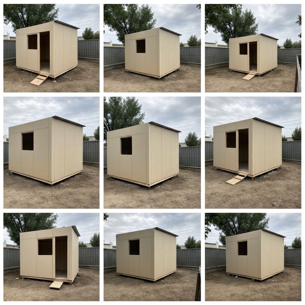 Construcción de kitnets en progreso